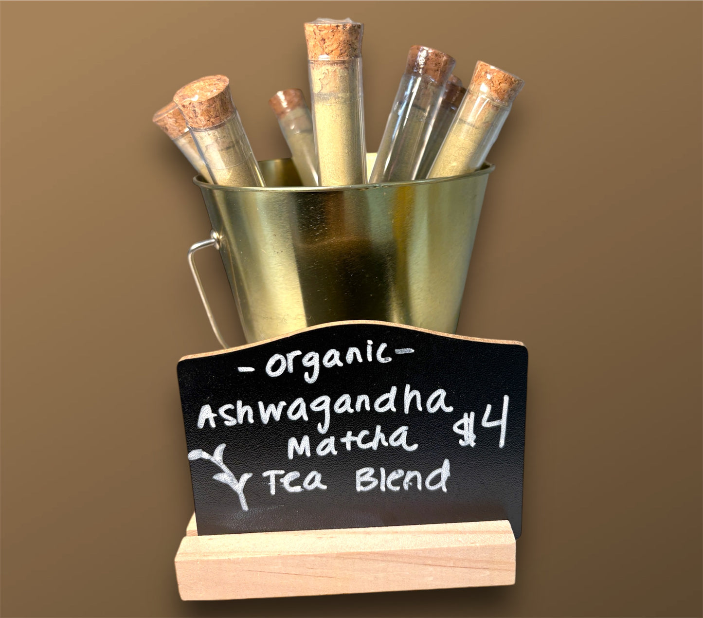 Organic Ashwagandha Matcha Tea Blend Tube