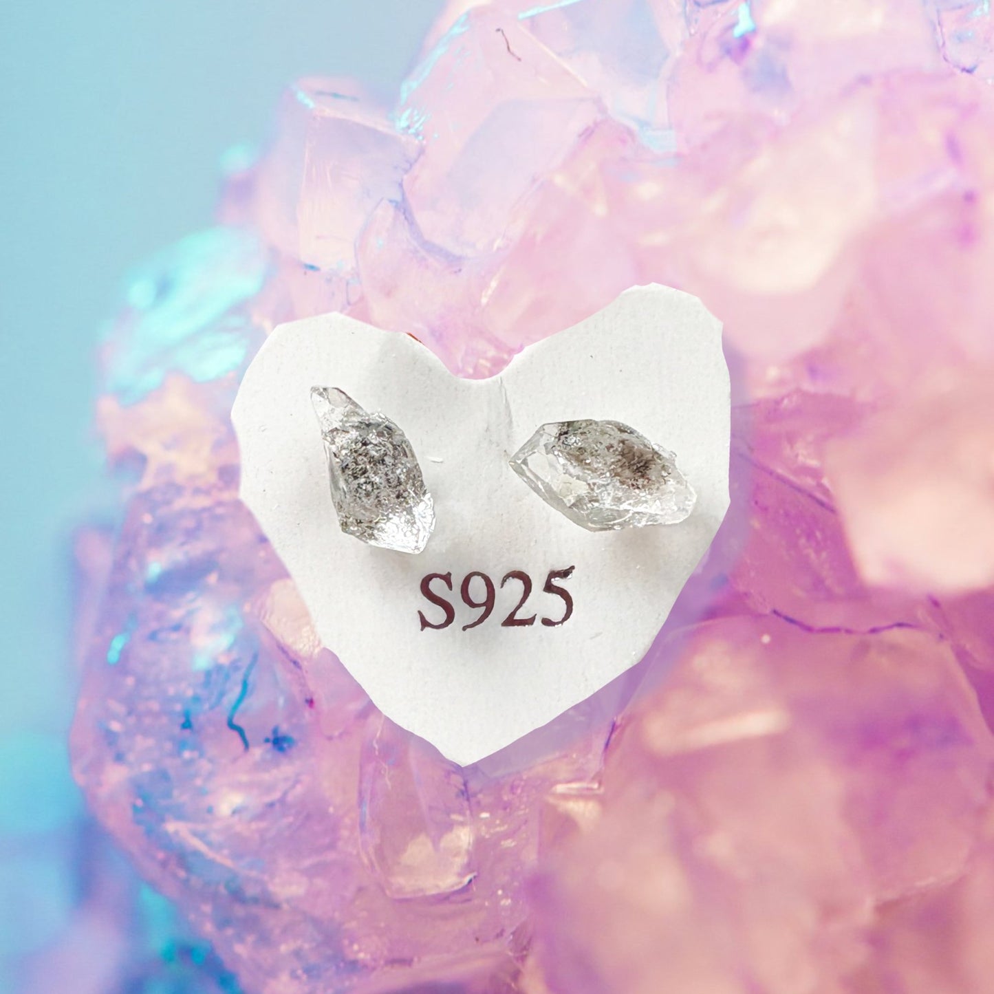 Herkimer Diamond Stud Earrings - Celestial Avenue